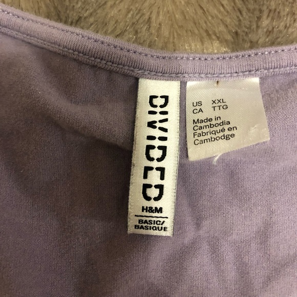Divided Lavender Long Sleeve Top XXL - Picture 3 of 3